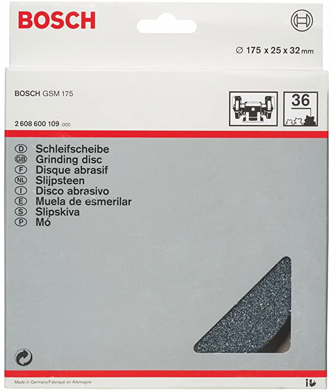 Bosch 2608600109 Köszörűtárcsák kéttárcsás asztali köszörűgépekhez 175mm termék fő termékképe