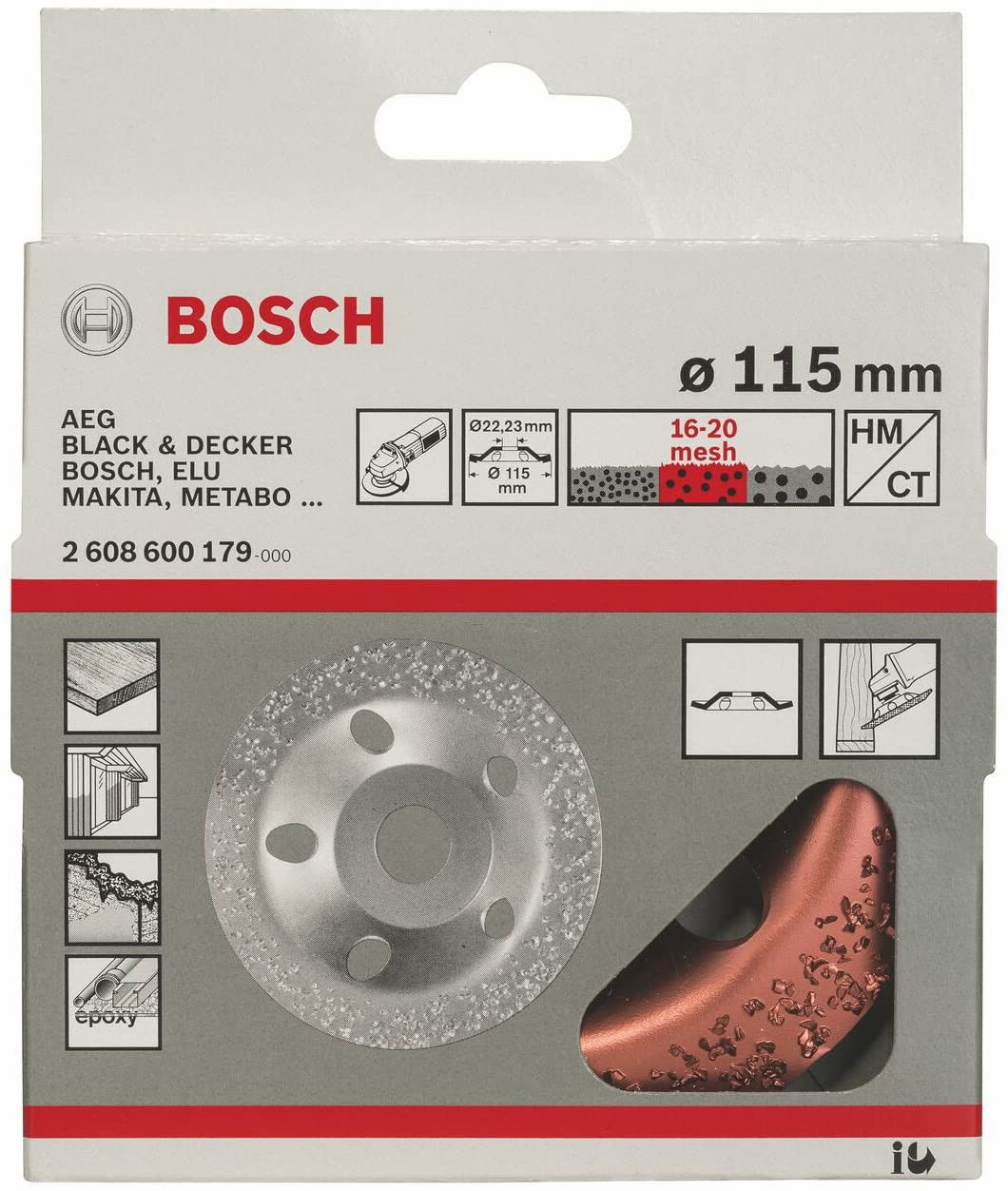 Bosch 2608600179 Fazékkorong 115mm ferde közepes termék fő termékképe