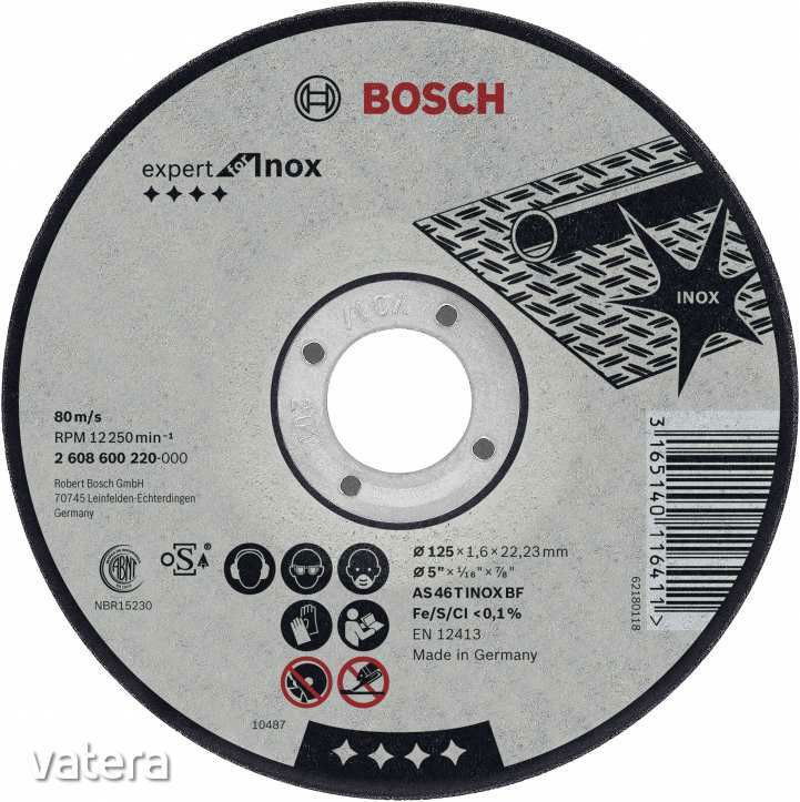 Bosch 2608600220 Expert for Inox vágótárcsa 125mm termék fő termékképe