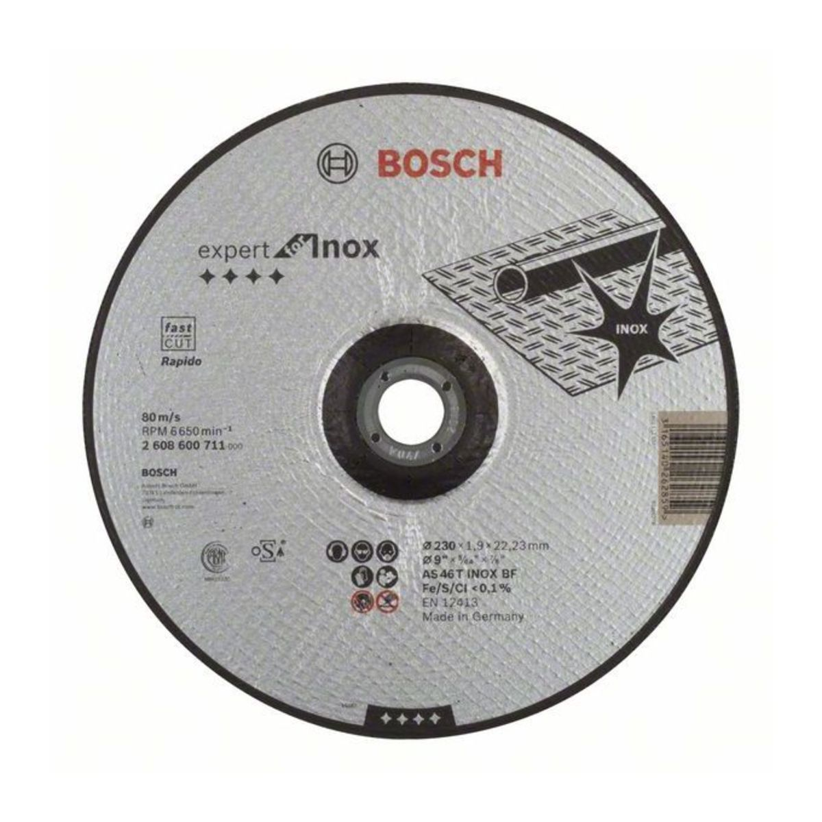 Bosch 2608600711 Expert for Inox vágótárcsa 230mm termék fő termékképe