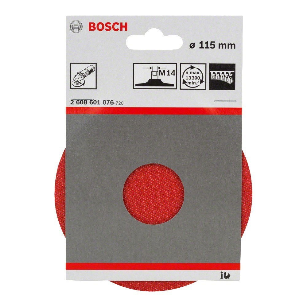 Bosch 2608601076 M14 tépőzáras rögzítésű alátéttányér 115mm termék fő termékképe