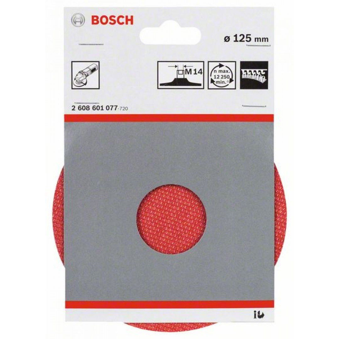 Bosch 2608601077 M14 tépőzáras rögzítésű alátéttányér 125mm termék fő termékképe