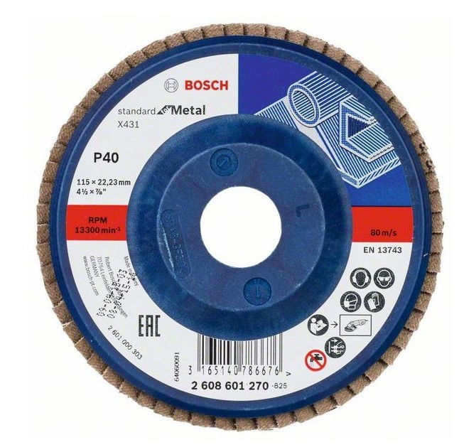 Bosch 2608601270 Standard for Metal legyezőzárcsa fémhez 115mm P40 termék fő termékképe