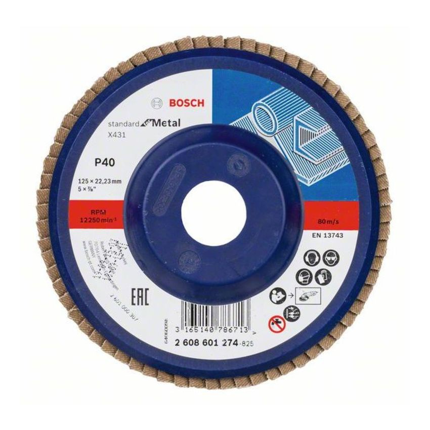 Bosch 2608601274 Standard for Metal legyezőzárcsa fémhez 125mm P40 termék fő termékképe