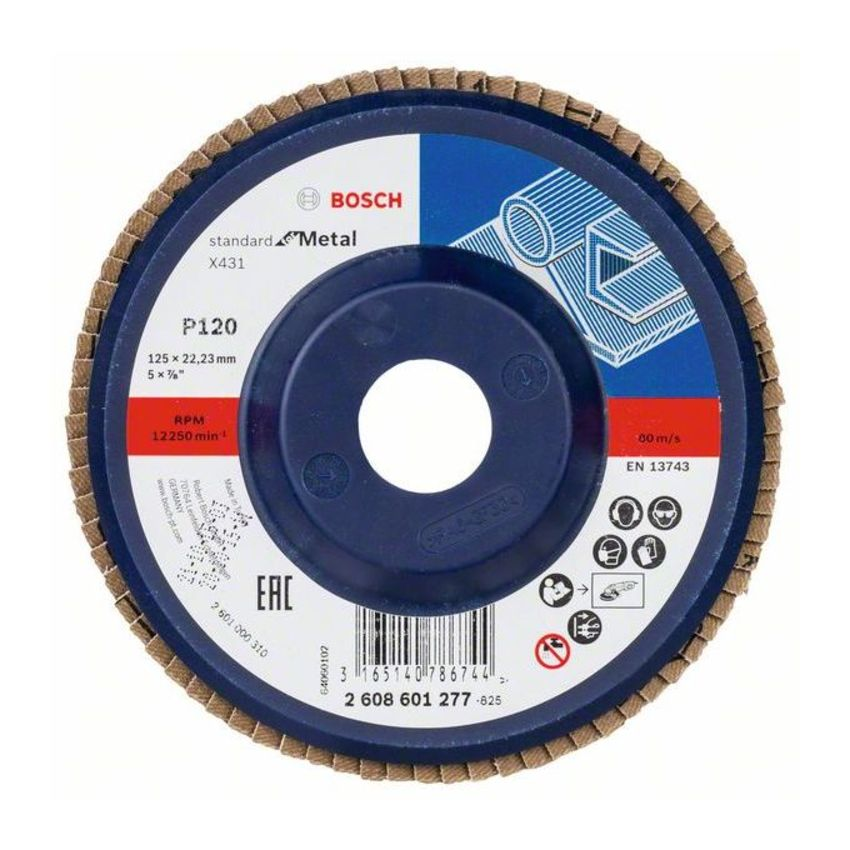 Bosch 2608601277 Standard for Metal legyezőzárcsa fémhez 125mm P120 termék fő termékképe