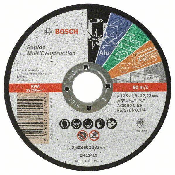 Bosch 2608602383 Multi Construction Rapido vágótárcsa 125mm termék fő termékképe