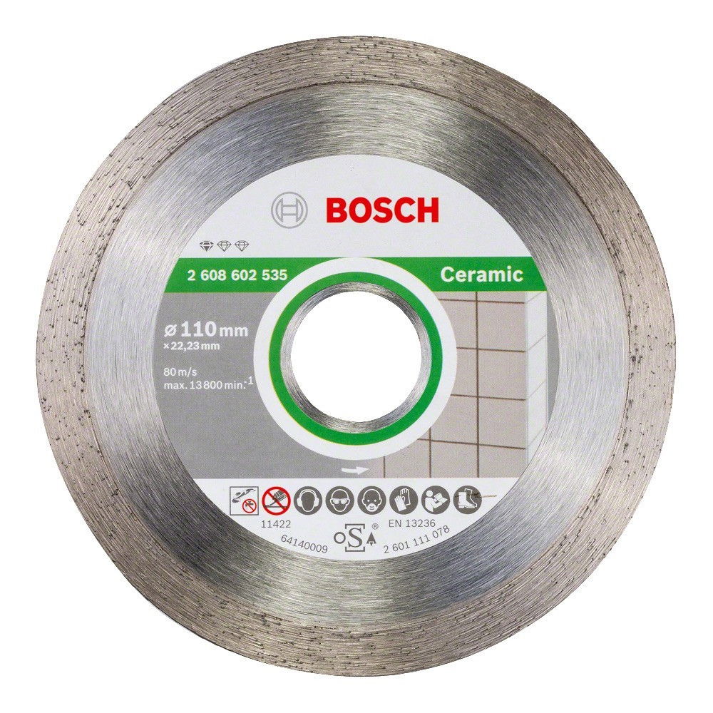 Bosch 2608602535 Standard for Ceramic gyémánt darabolótárcsa 110mm termék fő termékképe