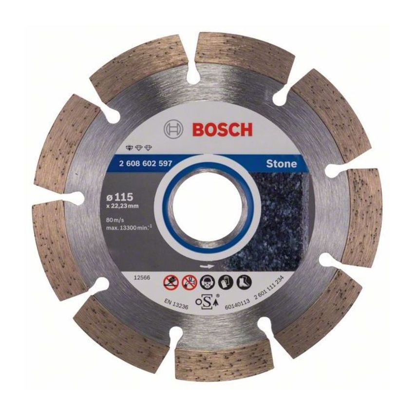 Bosch 2608602597 Standard for Stone gyémánt darabolótárcsa 115mm termék fő termékképe