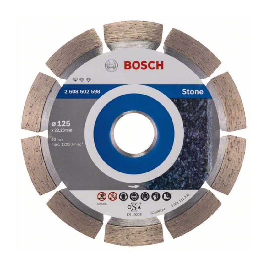 Bosch 2608602598 Standard for Stone gyémánt darabolótárcsa 125mm termék fő termékképe