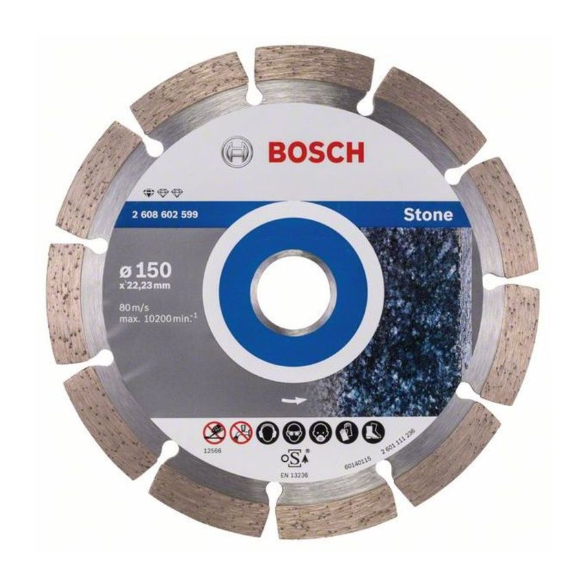 Bosch 2608602599 Standard for Stone gyémánt darabolótárcsa 150mm termék fő termékképe