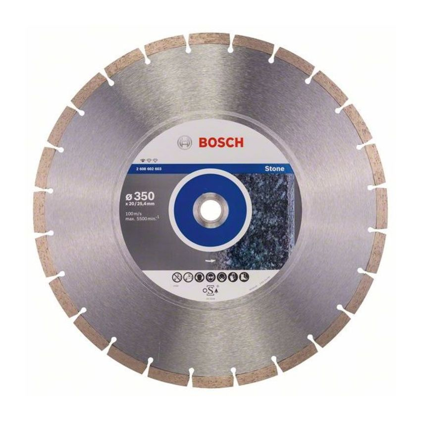 Bosch 2608602603 Standard for Stone gyémánt darabolótárcsa 350mm termék fő termékképe