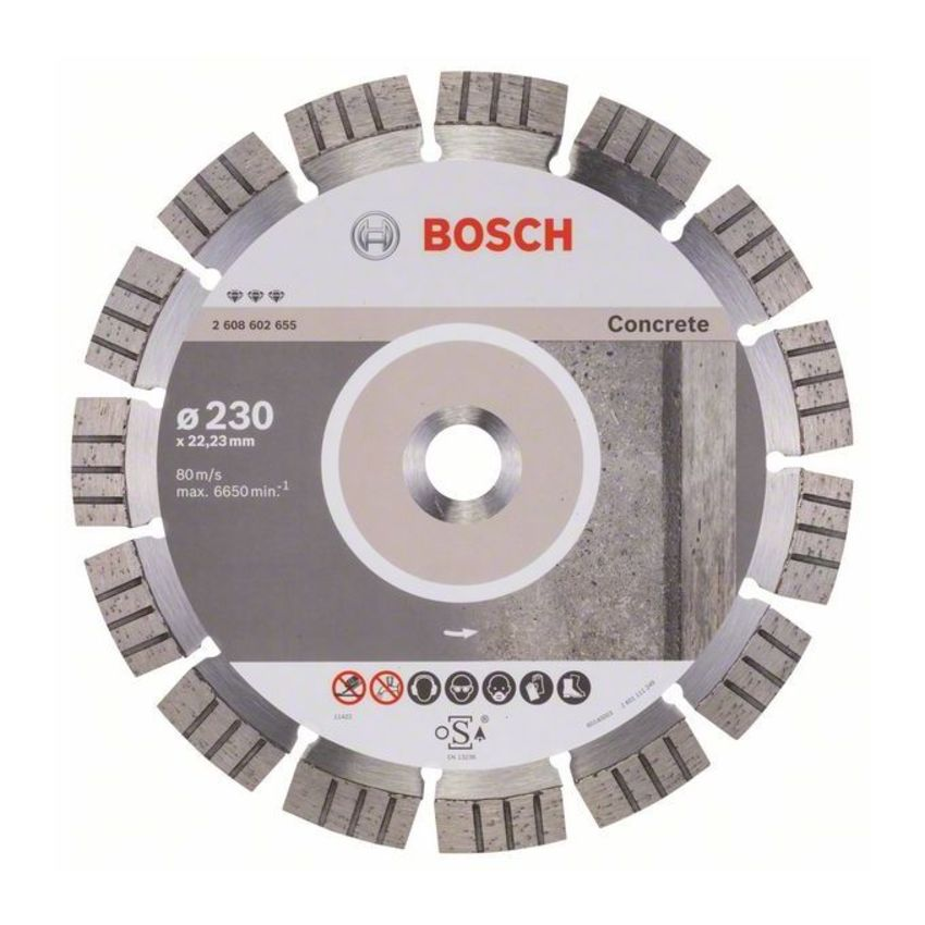 Bosch 2608602655 Best for Concrete gyémánt darabolótárcsa 230mm termék fő termékképe