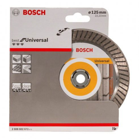 Bosch 2608602672 Best for Universal Turbo gyémánt darabolótárcsa 125mm termék fő termékképe