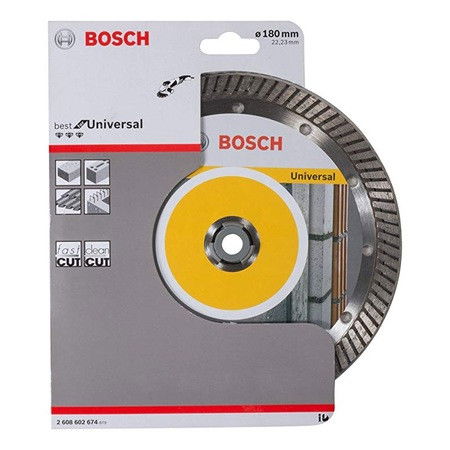 Bosch 2608602674 Best for Universal Turbo gyémánt darabolótárcsa 180mm termék fő termékképe