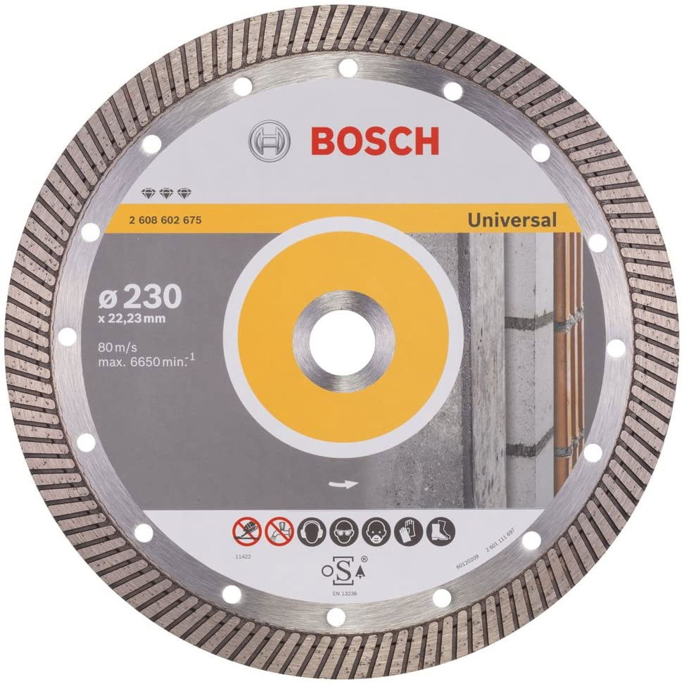 Bosch 2608602675 Best for Universal Turbo gyémánt darabolótárcsa 230mm termék fő termékképe