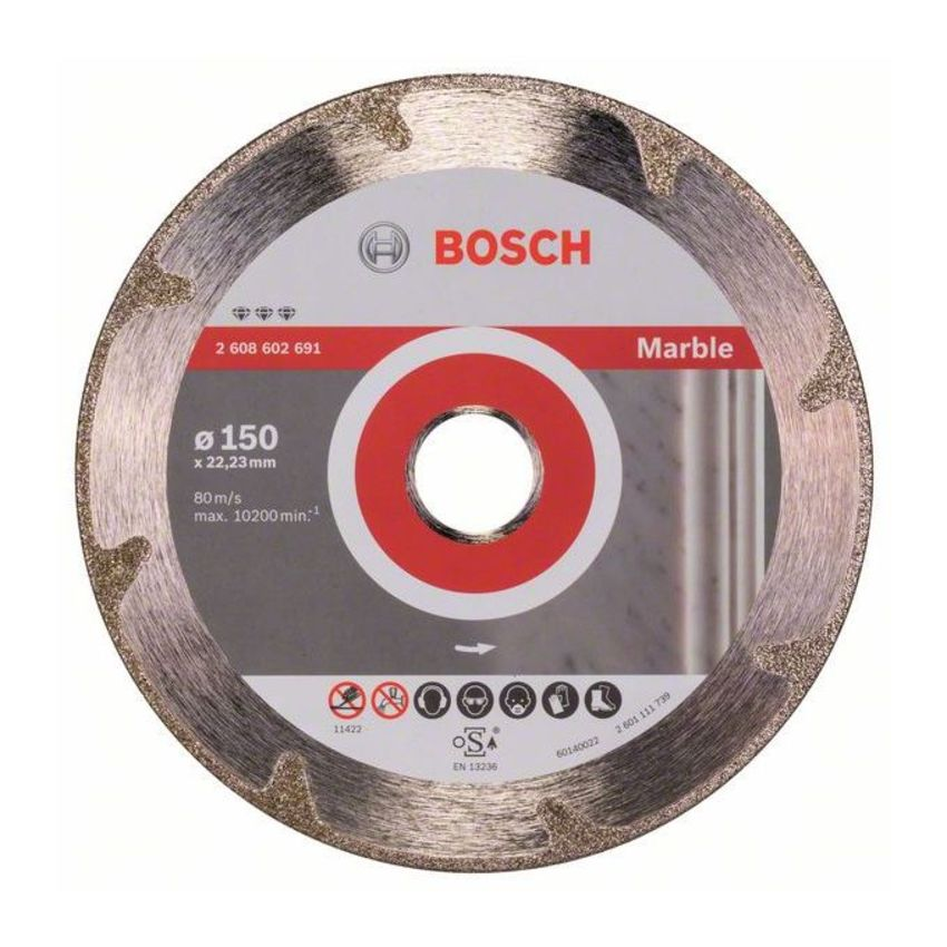 Bosch 2608602691 Best for Marble gyémánt darabolótárcsa 150mm termék fő termékképe