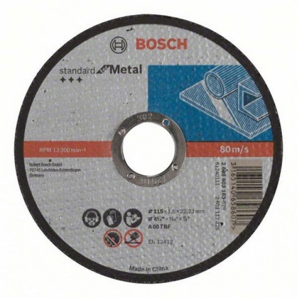 Bosch 2608603163 Standard for Metal vágótárcsa 115mm termék fő termékképe