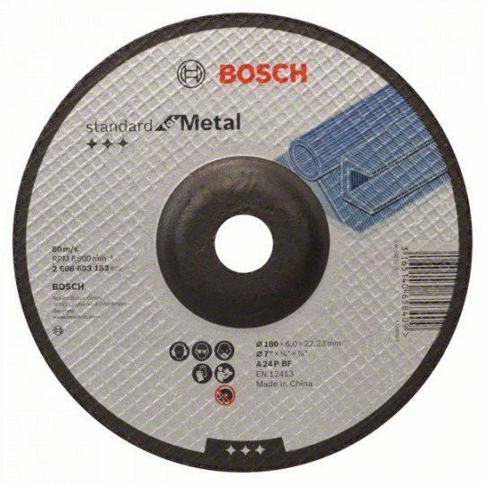 Bosch 2608603183 Standard for Metal csiszolótárcsa 180mm termék fő termékképe