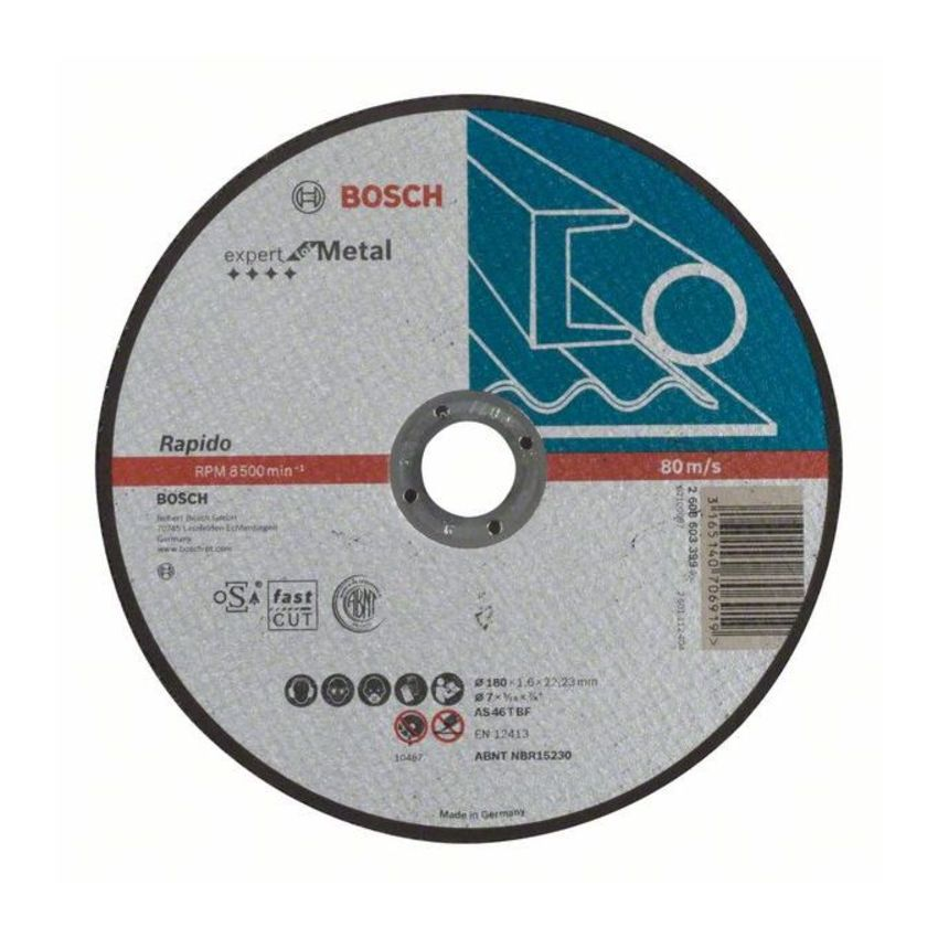 Bosch 2608603399 Expert for Metal Rapido vágótárcsa 180mm termék fő termékképe