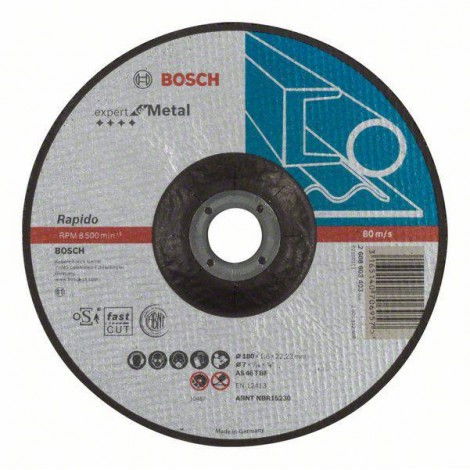 Bosch 2608603403 Expert for Metal Rapido vágótárcsa 180mm termék fő termékképe