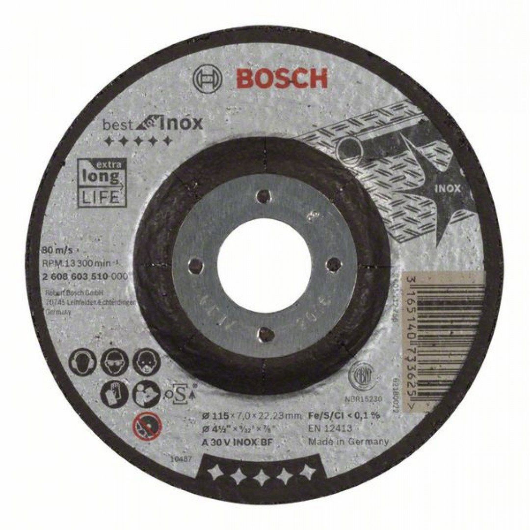 Bosch 2608603510 Best for Inox csiszolótárcsa 115mm termék fő termékképe
