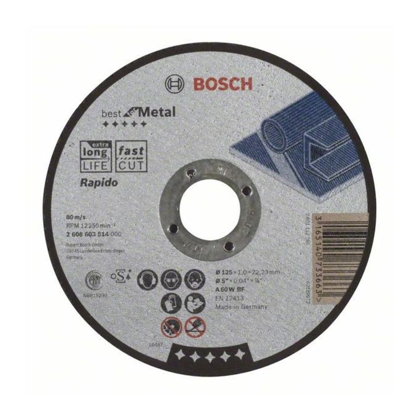 Bosch 2608603514 Best for Metal Rapido vágótárcsa 125mm termék fő termékképe