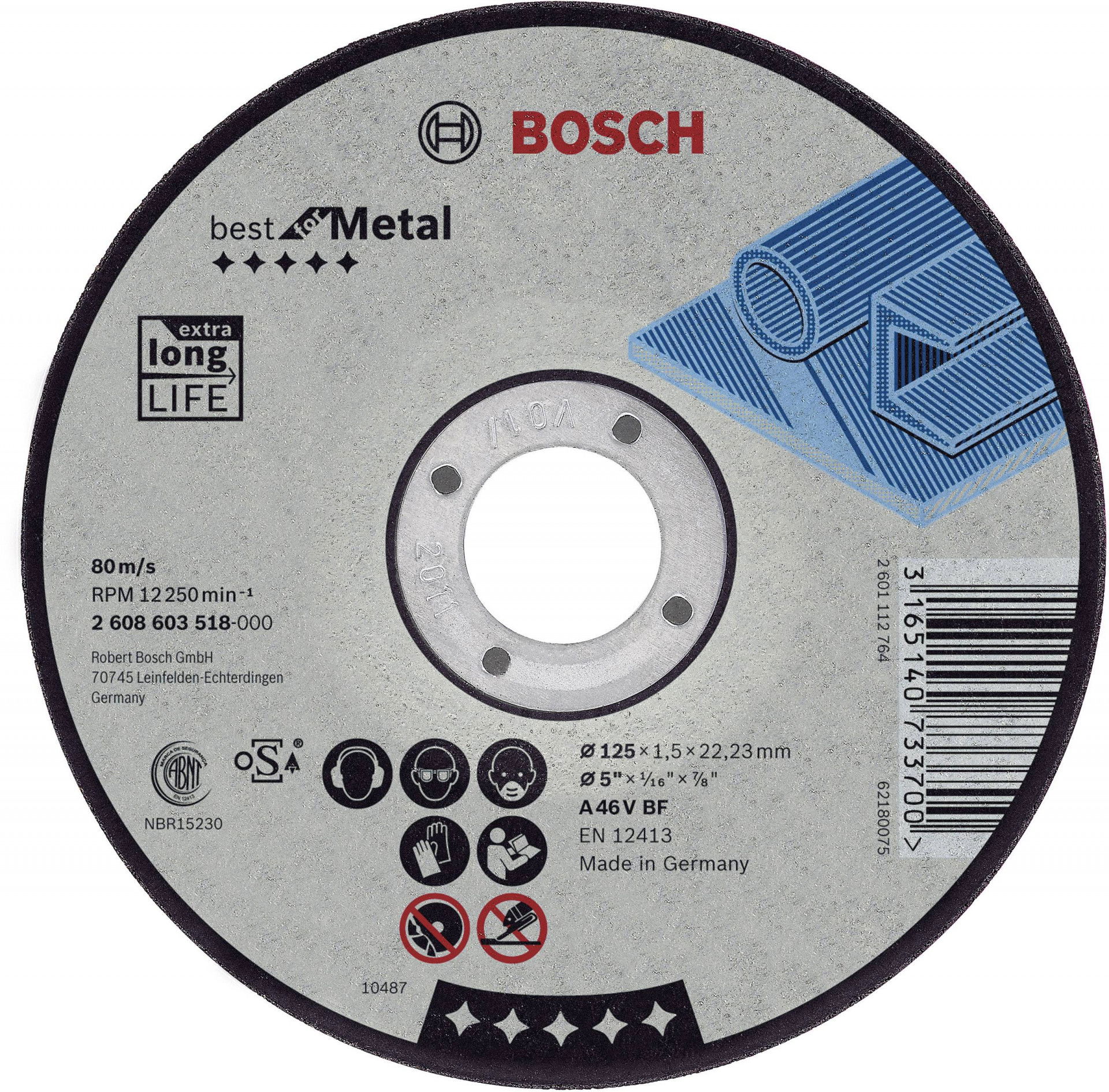 Bosch 2608603518 Best for Metal vágótárcsa 125mm termék fő termékképe