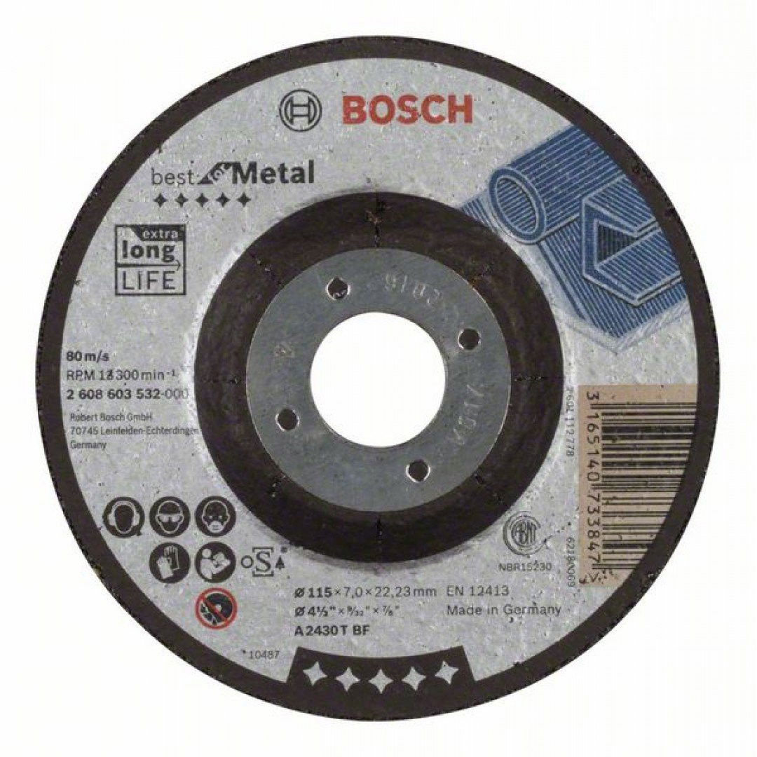 Bosch 2608603532 Best Metal csiszolótárcsa 115mm termék fő termékképe