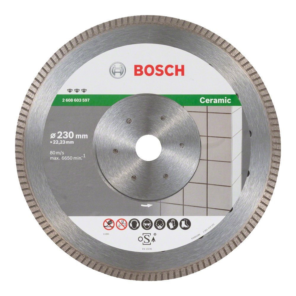 Bosch 2608603597 Best for Ceramic Extra Clean Turbo gyémánt darabolótárcsa 230mm termék fő termékképe