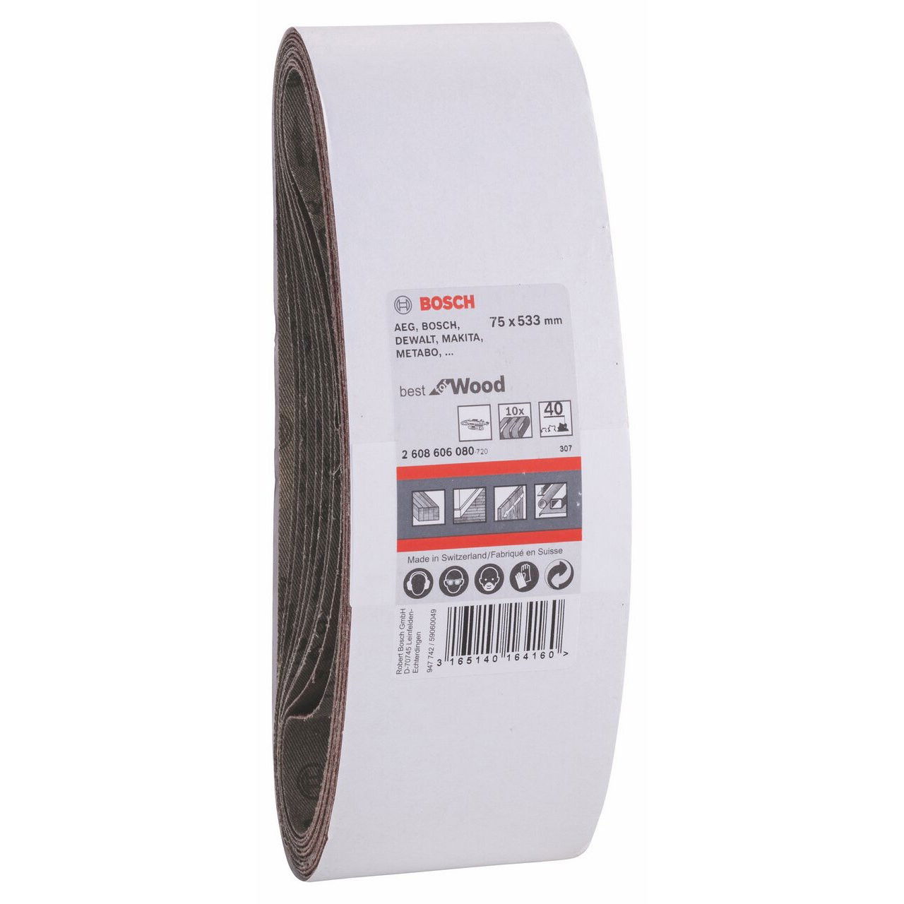 Bosch 2608606080 X440 Best for Wood and Paint csiszolószalag 75x533mm P40 10db-os kiszerelés termék fő termékképe