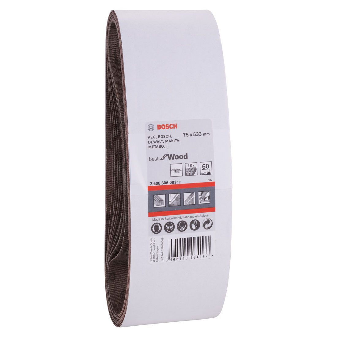 Bosch 2608606081 X440 Best for Wood and Paint csiszolószalag 75x533mm P60 10db-os kiszerelés termék fő termékképe