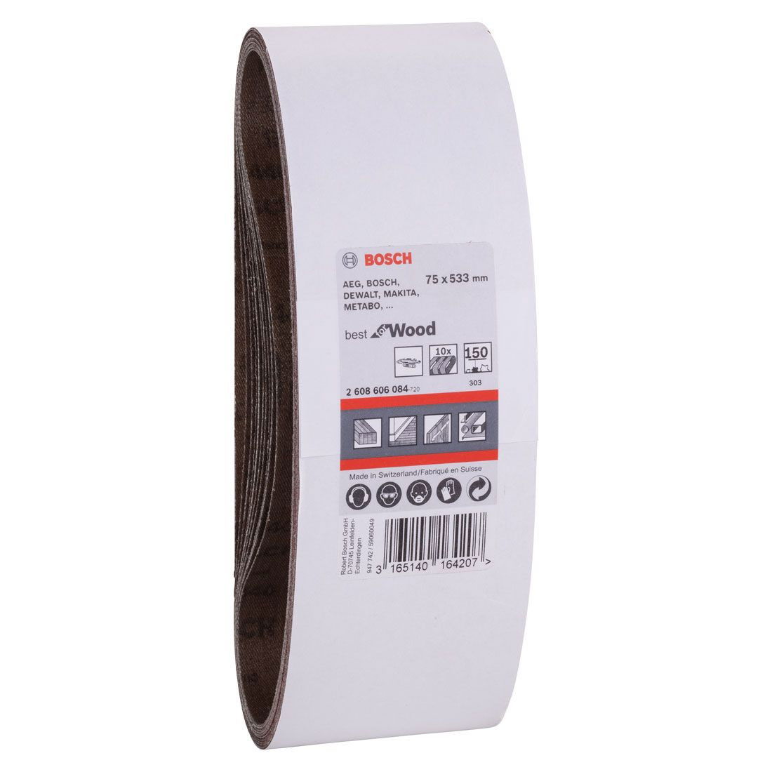 Bosch 2608606084 X440 Best for Wood and Paint csiszolószalag 75x533mm P150 10db-os kiszerelés termék fő termékképe