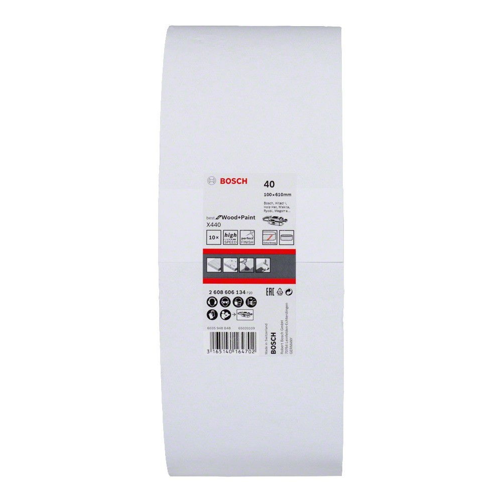 Bosch 2608606134 X440 Best for Wood and Paint csiszolószalag 100x610mm P40 10db-os kiszerelés termék fő termékképe