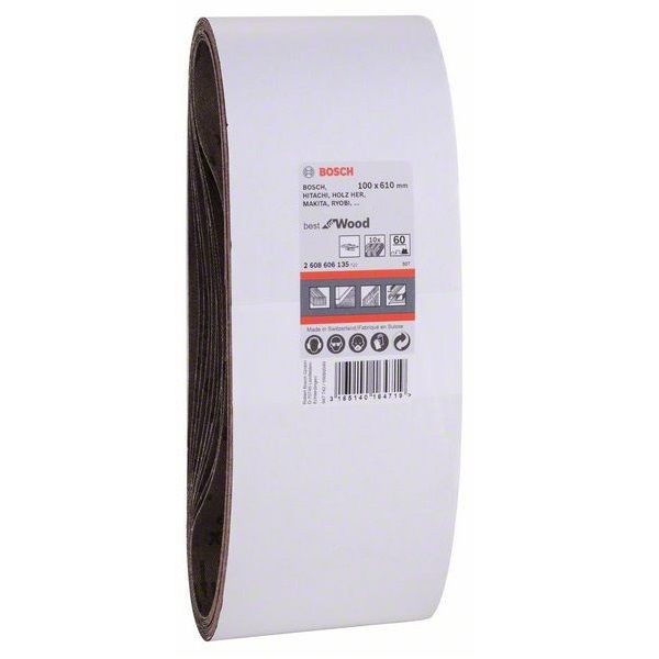 Bosch 2608606135 X440 Best for Wood and Paint csiszolószalag 100x610mm P60 10db-os kiszerelés termék fő termékképe