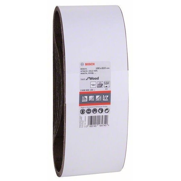 Bosch 2608606138 X440 Best for Wood and Paint csiszolószalag 100x610mm P150 10db-os kiszerelés termék fő termékképe