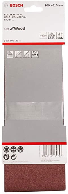 Bosch 2608606139 X440 Best for Wood and Paint csiszolószalag 100x610mm P60/80/100 10db-os kiszerelés termék fő termékképe