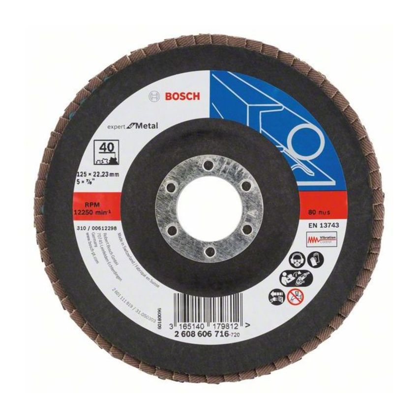 Bosch 2608606716 X551 Expert for Metal legyezőtárcsa fémhez 125mm P40 termék fő termékképe