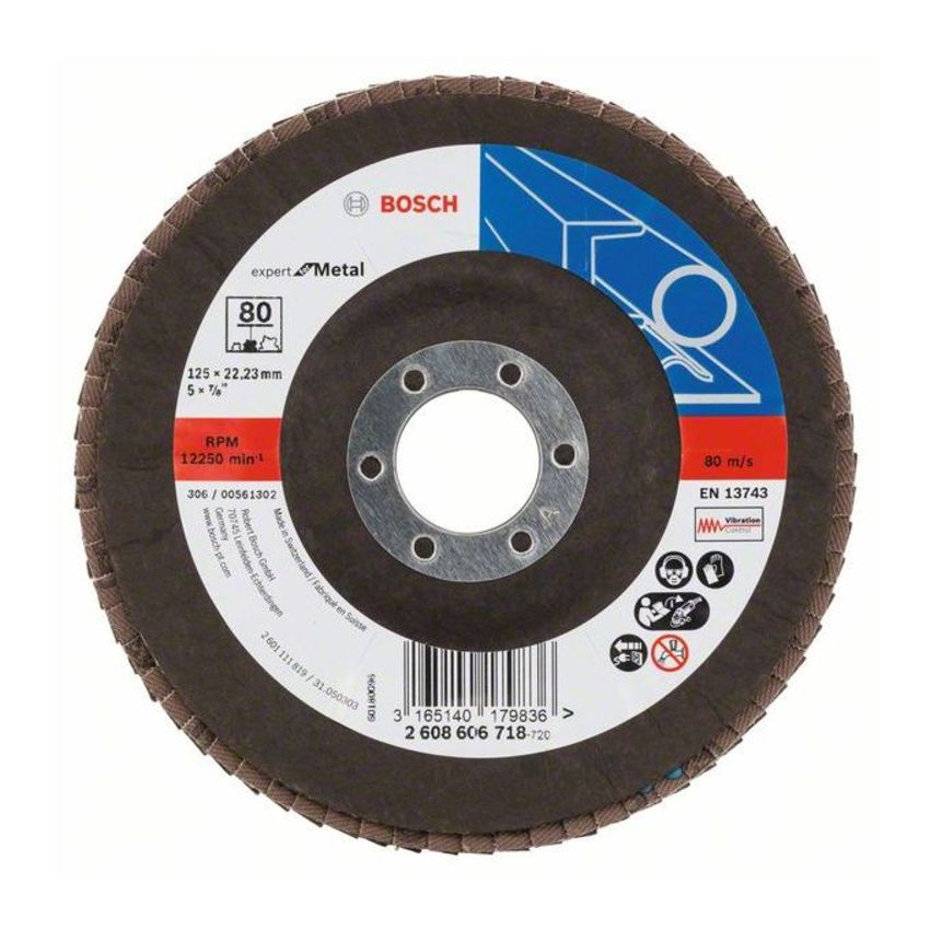 Bosch 2608606718 X551 Expert for Metal legyezőtárcsa fémhez 125mm P80 termék fő termékképe