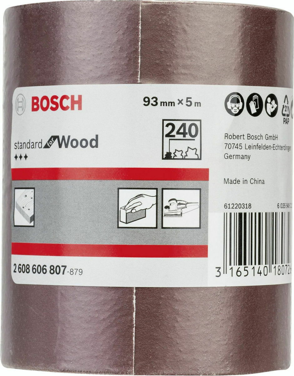 Bosch 2608606807 C410 Standard for Wood and Paint csiszolóanyag tekercs 93x5000m P240 termék fő termékképe