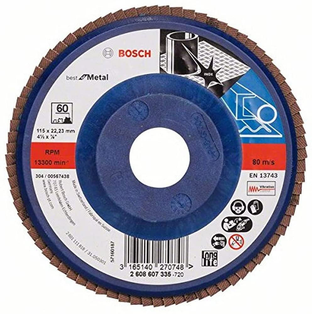 Bosch 2608607335 X571 Best for Metal legyezőtárcsa fémhez 115mm P60 egyenes kivitel termék fő termékképe