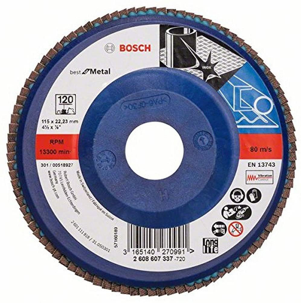Bosch 2608607337 X571 Best for Metal legyezőtárcsa fémhez 115mm P120 egyenes kivitel termék fő termékképe