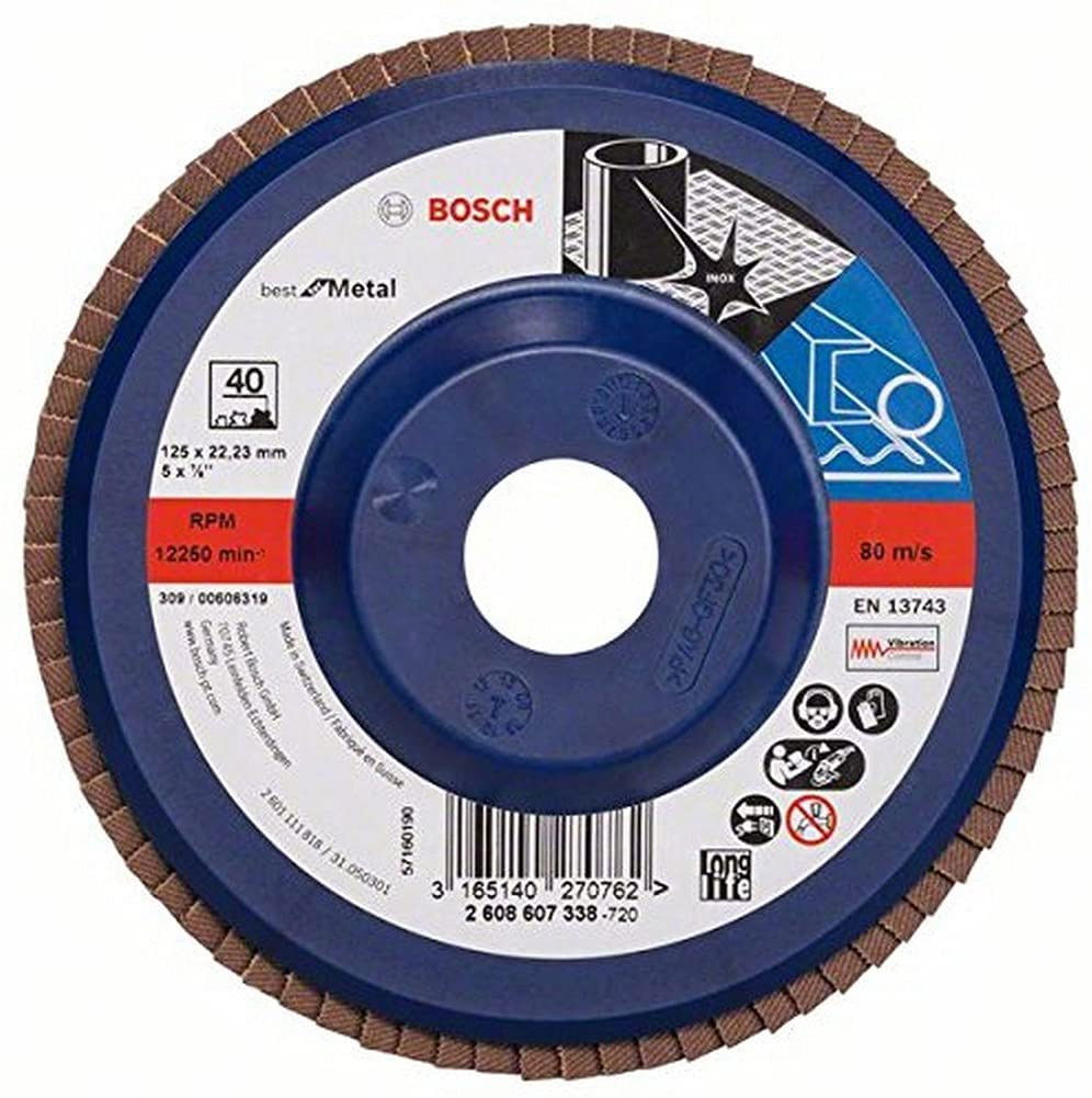Bosch 2608607338 X571 Best for Metal legyezőtárcsa fémhez 125mm P40 egyenes kivitel termék fő termékképe