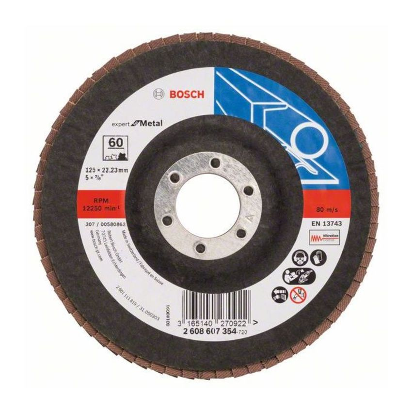Bosch 2608607354 X551 Expert for Metal legyezőtárcsa fémhez 125mm P60 termék fő termékképe