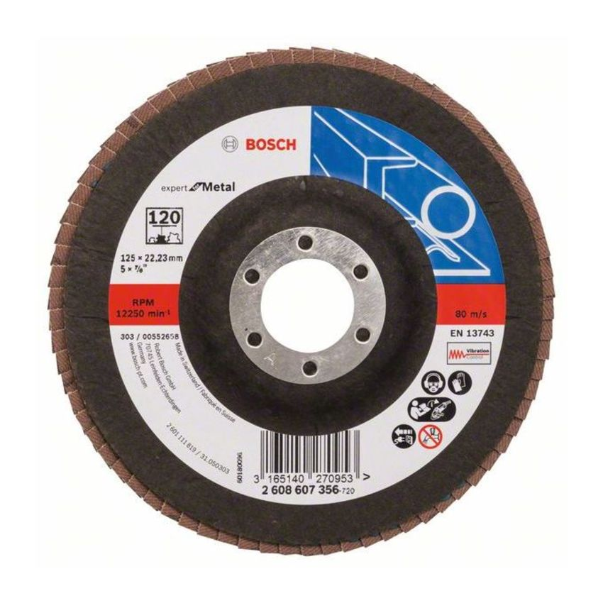 Bosch 2608607356 X551 Expert for Metal legyezőtárcsa fémhez 125mm P120 termék fő termékképe