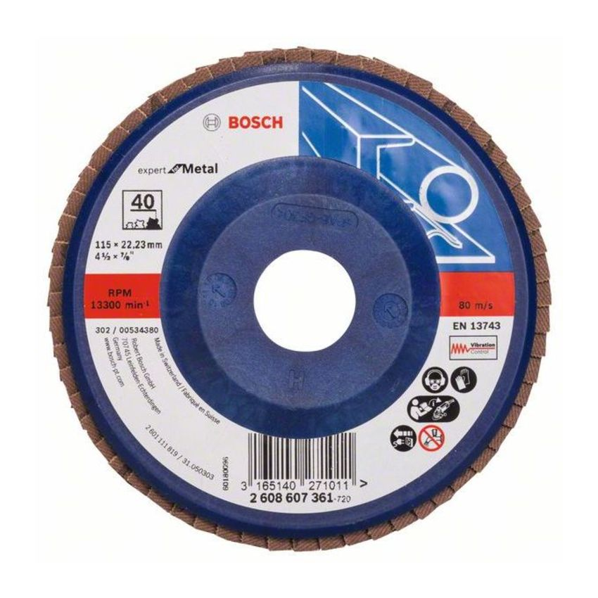 Bosch 2608607361 X551 Expert for Metal legyezőtárcsa fémhez 115mm P40 termék fő termékképe