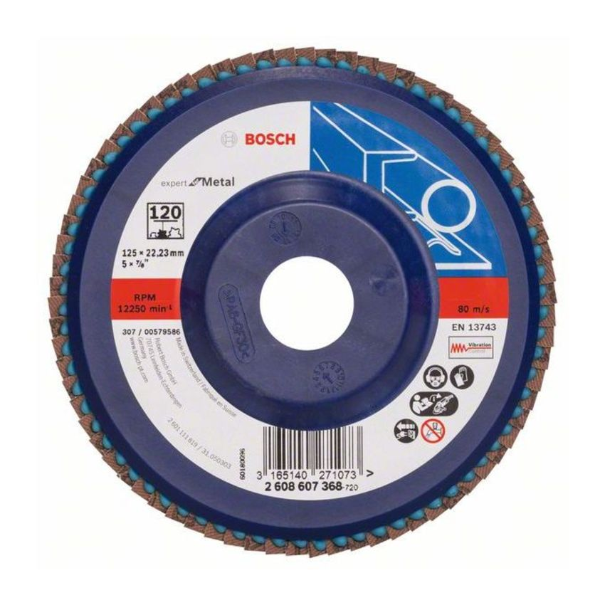 Bosch 2608607368 X551 Expert for Metal legyezőtárcsa fémhez 125mm P120 termék fő termékképe
