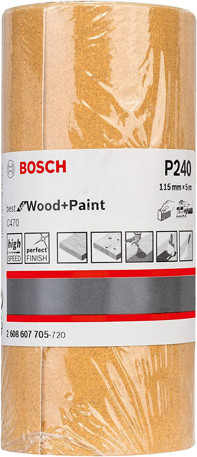 Bosch 2608607705 C470 Best for Wood and Paint 115x5000mm P240 termék fő termékképe
