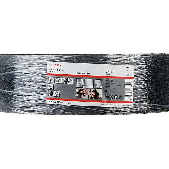 Bosch 2608608216 N476 Best for Finish Coarse filckorong 100mm 10m közepes S fekete termék fő termékképe