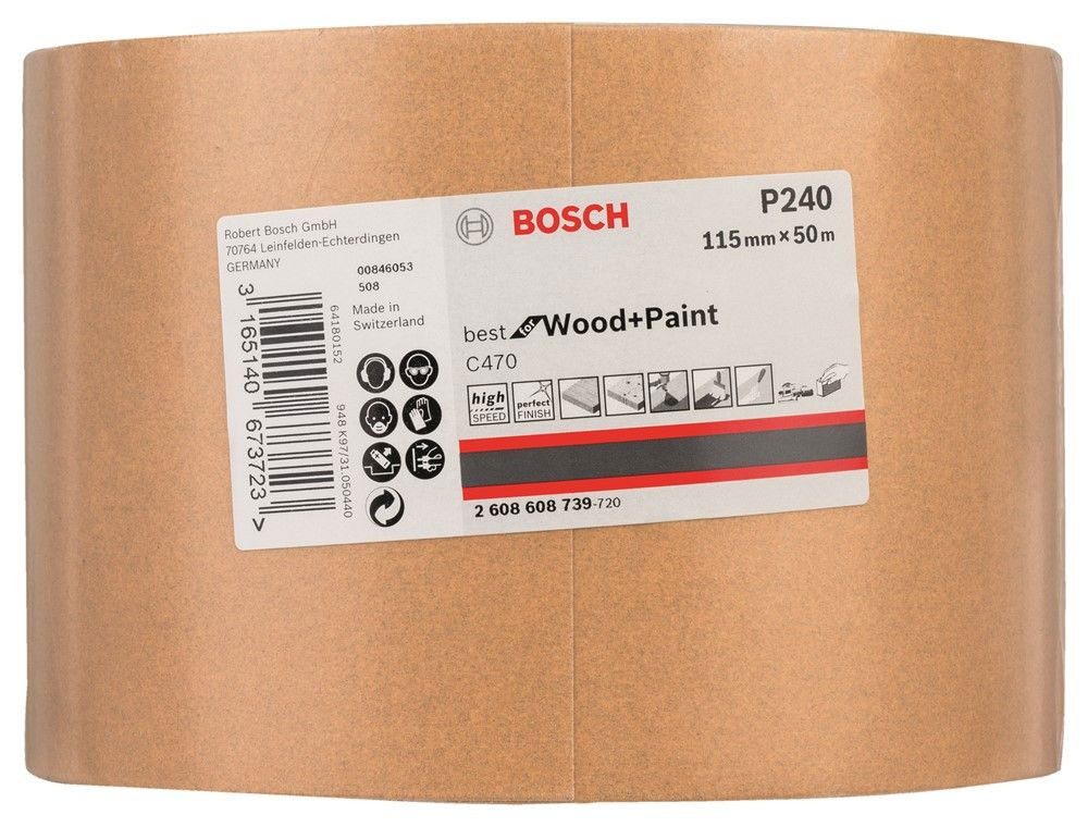 Bosch 2608608739 C470 Best for Wood and Paint 115mm 50m P240 termék fő termékképe