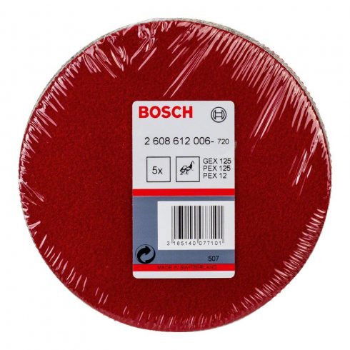 Bosch 2608612006 Polírnemez excentercsiszolóhoz lágy 128mm 5db-os kiszerelés termék fő termékképe